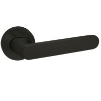 Πόμολο Πόρτας με Ροζέτα ART Black