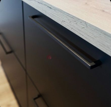 Λαβή Επίπλου Νο 4242 Import Hellas Ανοξείδωτη Μαύρη Ματ