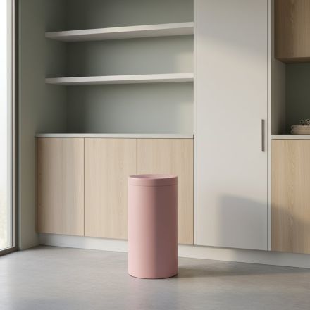 Καλάθι Ανοξείδωτο Ροζ 65lt Pam 663470-303