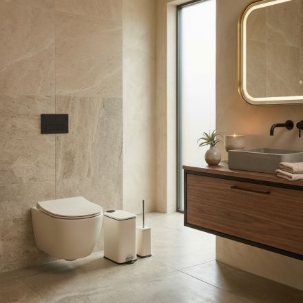 Σετ Χαρτοδοχείο – Πιγκάλ 5lt Ιβουάρ Soft Close Μεταλλικό 2127