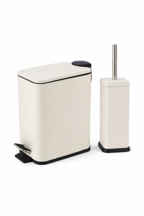 Σετ Χαρτοδοχείο – Πιγκάλ 5lt Ιβουάρ Soft Close Μεταλλικό 2127